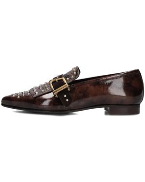 Pertini Bruine Loafers Voor Stijlvolle Herfst/Winter