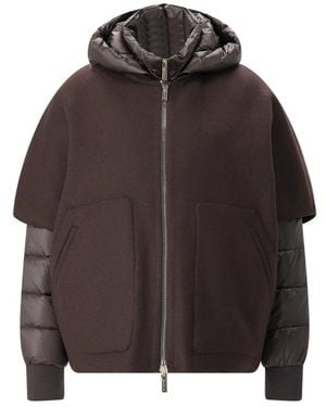 Moorer Truien & Vesten ,Bruin ,Wol Pegaso Cwr Jacket