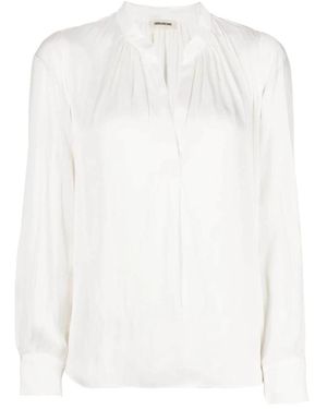 Zadig & Voltaire Tink Satin Perm - Wit