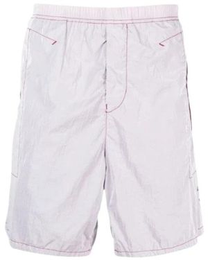 Stone Island Casual Shorts - Purple