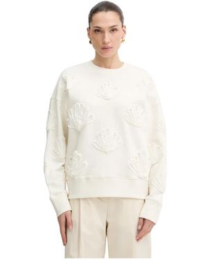 forte_forte Hoodies & Sweatvesten ,Katoen My T-Shirt Sweatshirt - Naturel