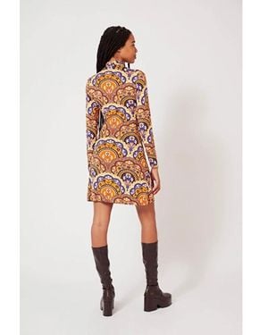 Manoush Vestido mini ajustado floral - m - Rosa