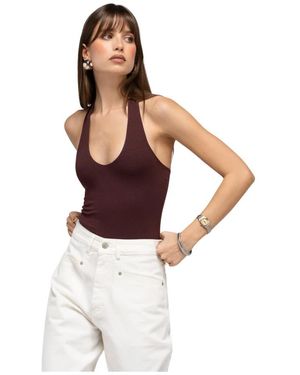 GUAJA. Sleeveless Tops - Bianco