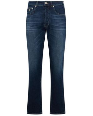 Moorer Boot-Cut Jeans - Blue