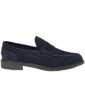 Tricker's Stilvolle castorino mokassins - Blau