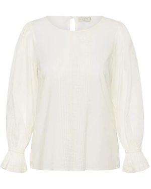 Kaffe Overhemden ,Linnen Kcmille Linnen Blouse - Wit