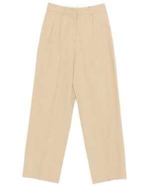 DUNST Straight Trousers - Natural