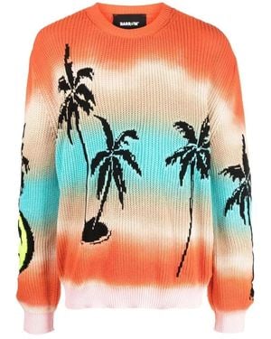 Barrow Stylischer Pullover mit Palmenprint - Mehrfarbig
