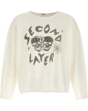 Second/Layer Long Sleeve Tops - Blanc