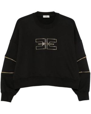 Elisabetta Franchi Sweatshirts - Zwart