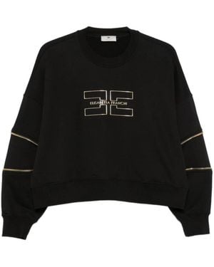 Elisabetta Franchi Sweatshirts - Zwart