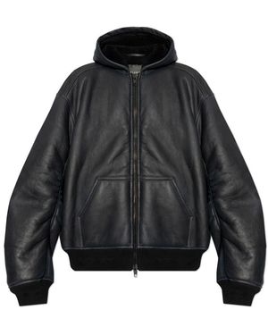 Balenciaga Lederjacke - Schwarz