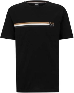 BOSS Tops ,Zwart ,Una T-Shirt