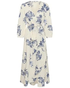 Part Two Wrap Dresses - Blue