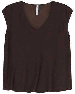 Imperial Sleeveless Tops - Brown