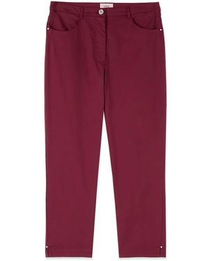 Oltre Cropped Trousers - Rojo