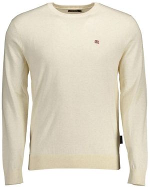 Napapijri Round-Neck Knitwear - Natural