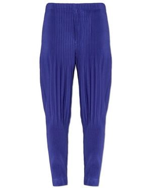 Issey Miyake Slim-Fit Trousers - Azul