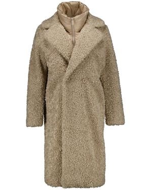 Bomboogie Single-Breasted Coats - Natural