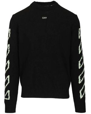 Off-White c/o Virgil Abloh Round-Neck Knitwear - Negro