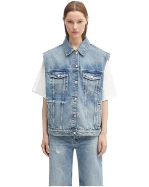 Anine Bing Jassen ,Blauw ,Katoen Rory Vest