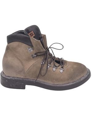 Moma Lace-Up Boots - Marrone