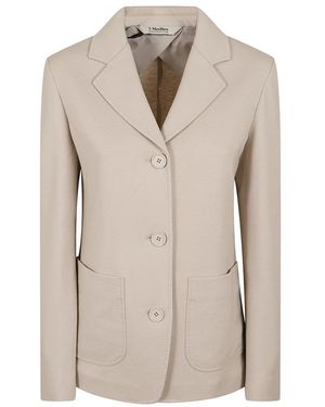 Max Mara Jassen ,Wit ,Giacca - Naturel