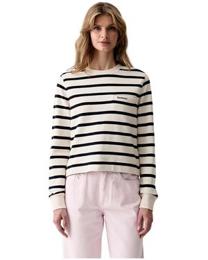 Barbour Aylesby Gestreepte Sweater - Wit