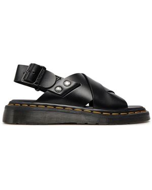 Dr. Martens Flat Sandalen - Zwart