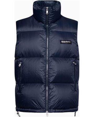 White/space Vests - Blue