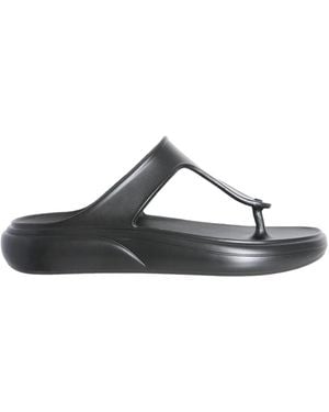 Stuart Weitzman Flip Flops - Black