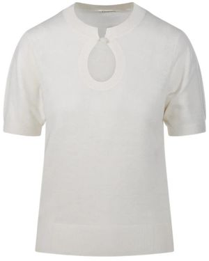 By Malene Birger Truien & Vesten ,Wit ,Wol Zachte Witte Tala Sweater