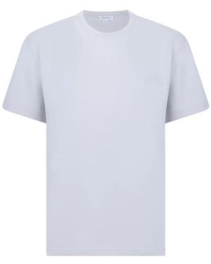 McQueen Tops ,Wit ,Katoen Katoenen T-Shirt - Blauw