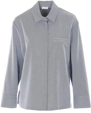 Liu Jo Gestreiftes Hemd - Grau