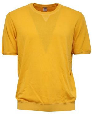 Eleventy Round-Neck Knitwear - Yellow