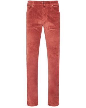 Jacob Cohen Cordhose Mit Innendetails - Rot