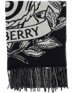 Burberry Breiter Wendeschal "Stormy Knight" - Schwarz