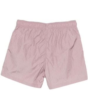 Emporio Armani Crinkle-Badeanzughose - Pink