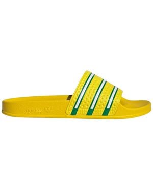 adidas Gummiband Slide Sandalen - Gelb