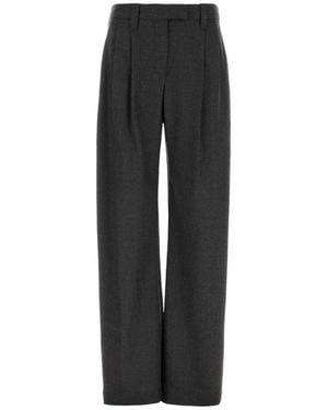 Brunello Cucinelli Wide Trousers - Noir