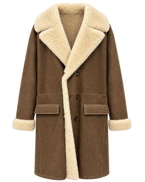 Dolce & Gabbana Double-Breasted Coats - Brown