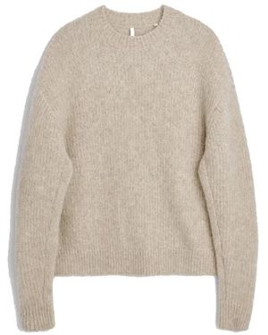 sunflower Round-Neck Knitwear - Natural