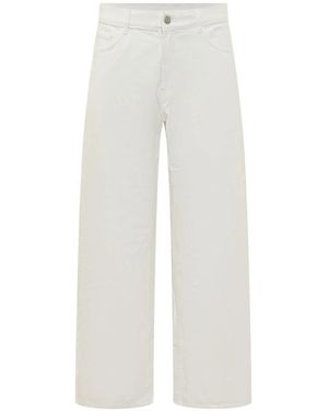 Palm Angels Wide Jeans - Blanco