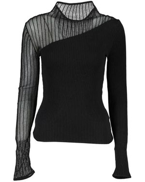 Patrizia Pepe Long Sleeve Tops - Black