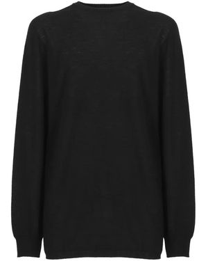 Rick Owens Round-Neck Knitwear - Negro