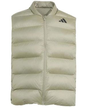 adidas Fitness ,Groen ,Polyester Essentials Climawarm Synthetisch Dons Puffer Vest