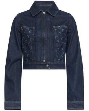 Marine Serre Arden Trucker Jacket - Blauw