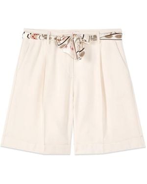 Oltre Korte Broeken ,Wit ,Short Shorts - Naturel