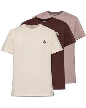 Moncler Tops ,T-Shirts - Naturel