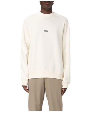MSGM Bestickter Pullover - Natur